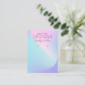 Roze Paarse regenboogverlichting, Kaart Visitekaartje (Staand voorkant)