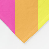 Roze Paarse Retro Stripes Medium Fleece Deken (Hoek)