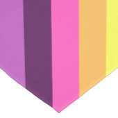 Roze Paarse Retro Stripes Medium Tafelloper (Hoek)