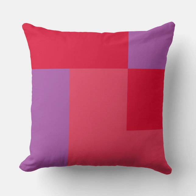 Roze Paarse Rood Kussen (Voorkant)