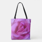 Roze paarse roos bloem foto vet modern eenvoudig tote bag (Achterkant)