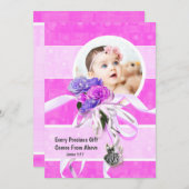 Roze paarse roos flower Silangel foto Kaart (Voorkant / Achterkant)