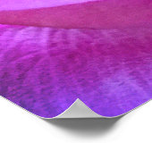 Roze Paarse Roos Foto Believe in Magic Quote Poster (Hoek)