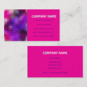 Roze, Paarse, Royal Blue Visitekaartje (Voorkant / Achterkant)