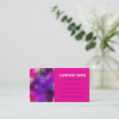Roze, Paarse, Royal Blue Visitekaartje (Staand voorkant)