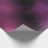 Roze Paarse roze zwarte glazen glam Cadeaupapier (Hoek)