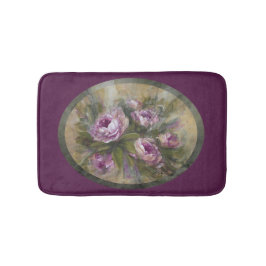 Roze / Paarse Rozen Badmat