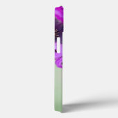 ROZE PAARSE  ROZEN, WITTE ANEMONEBLOEMEN MONOGRAM Case-Mate iPhone CASE (Achterkant / Rechts)