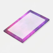 Roze & Paarse Ruimte & Sterren Nepsterrenstelsel Post-it® Notes (Schuin)