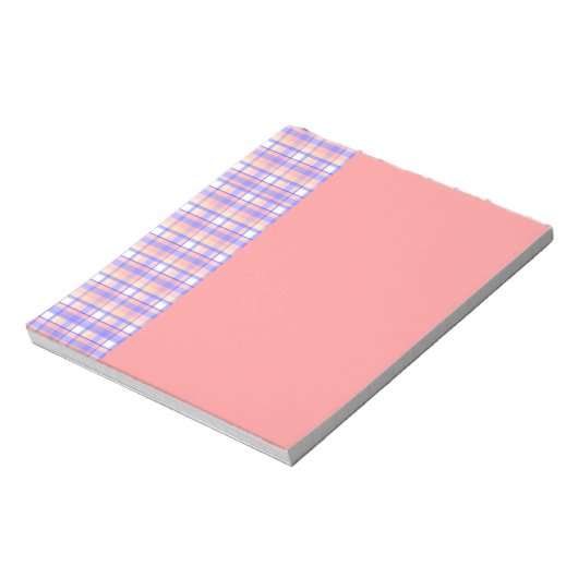 Roze + Paarse ruit Notitieblok (Linkerzijde)