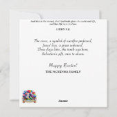 Roze Paarse Schattigee konijntje paastheefeest Feestdagenkaart (Achterkant)