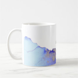 Roze Paarse Silver Monogram Coffee Mok