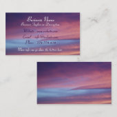 Roze Paarse Sky Visitekaartje (Voorkant / Achterkant)