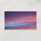 Roze Paarse Sky Visitekaartje (Achterkant)