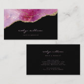 roze paarse smeltkroes visitekaartje (Voorkant / Achterkant)