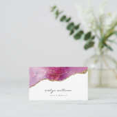 roze paarse smeltprop visitekaartje (Staand voorkant)