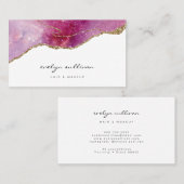 roze paarse smeltprop visitekaartje (Voorkant / Achterkant)