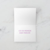 Roze Paarse  Sneeuwmannen Gepersonaliseerd Feestdagen Kaart (Binnen)