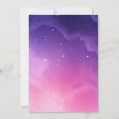 Roze Paarse Snoep Galaxy Girl's Any Age Birthday Kaart (Achterkant)