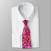 Roze Paarse Sparkle Abstracte Glitter Patterns Gif Stropdas (Gebonden)