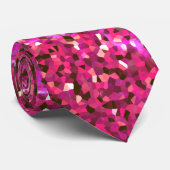 Roze Paarse Sparkle Abstracte Glitter Patterns Gif Stropdas (Opgerold)