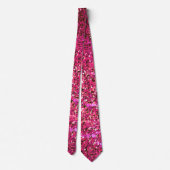 Roze Paarse Sparkle Abstracte Glitter Patterns Gif Stropdas (Achterkant)