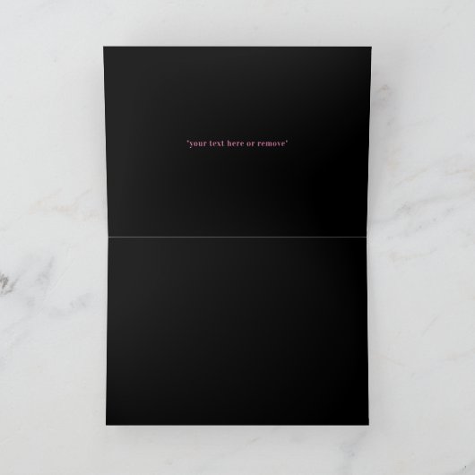 Roze Paarse sparkles Navy Blue Photo Birthday (Binnen)