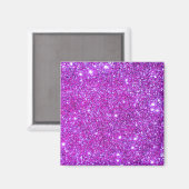 Roze Paarse Sparkly Glam Glitter Designer Magneet (Voorkant / Achterkant)