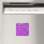 Roze Paarse Sparkly Glam Glitter Designer Magneet (Insitu (Vaatwasser))