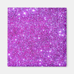Roze Paarse Sparkly Glam Glitter Designer Magneet