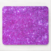 Roze Paarse Sparkly Glam Glitter Designer Muismat (Voorkant)