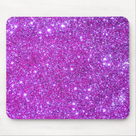 Roze Paarse Sparkly Glam Glitter Designer Muismat