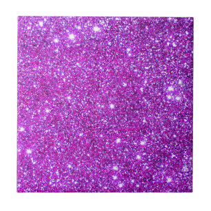 Roze Paarse Sparkly Glam Glitter Designer Tegeltje