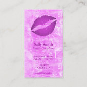 Roze Paarse spoelen voor moderne textielproducten Visitekaartje (Voorkant)