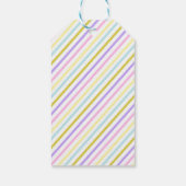 Roze & Paarse Spring Geschenklabels Cadeaulabel (Achterkant)