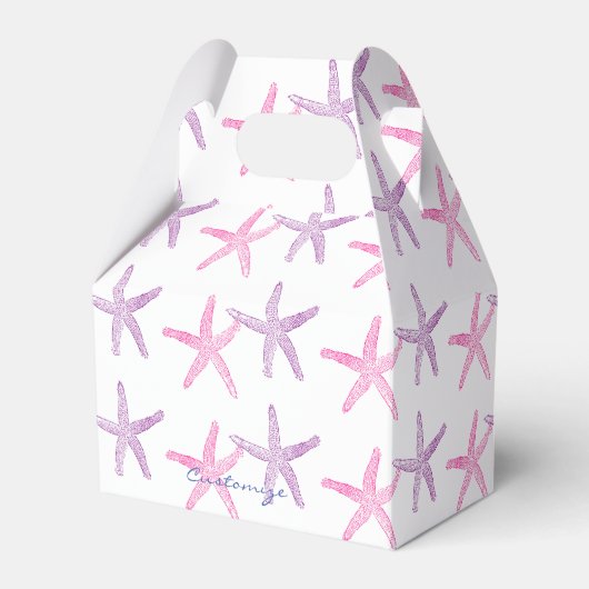 Roze Paarse Starfish Thunder_Cove Bedankdoosjes (Voorkant Zijde)