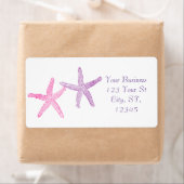 Roze Paarse Starfish Thunder_Cove Etiket (Insitu)