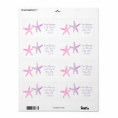 Roze Paarse Starfish Thunder_Cove Etiket (Full Sheet)