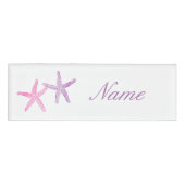 Roze Paarse Starfish Thunder_Cove Naambadge (Voorkant)