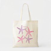 Roze Paarse Starfish Thunder_Cove Tote Bag (Voorkant)