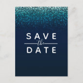 Roze Paarse Starry Sky Cosmic Galaxy Save the Date Aankondigingskaart (Voorkant)