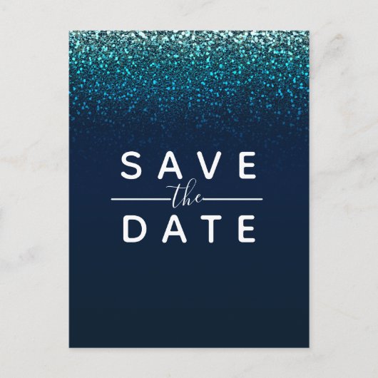 Roze Paarse Starry Sky Cosmic Galaxy Save the Date Aankondigingskaart (Voorkant)