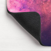 Roze Paarse Starry Sky Cosmic Galaxy Sky Fire Glow Muismat (Hoek)