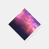 Roze Paarse Starry Sky Cosmic Galaxy Sky Fire Glow Servet (Hoek)