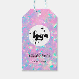 roze paarse steen boutique product gift labels cadeaulabel