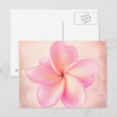 Roze Paarse stekelroze achtergrond Briefkaart (Voorkant / Achterkant)