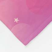Roze Paarse Sterren Aangepaste Foto en Naam Quote Fleece Deken (Hoek)
