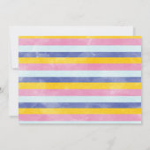 Roze Paarse straaltje van de zon 1e verjaardag Kaart (Achterkant)