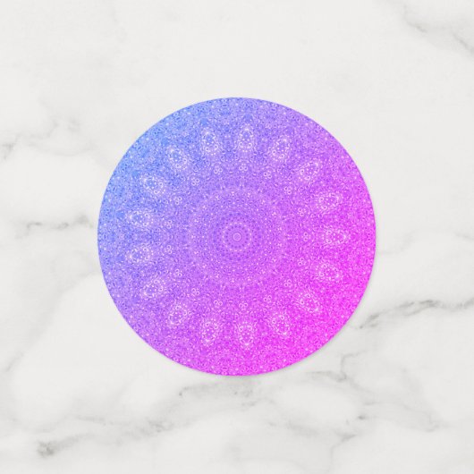 roze paarse teeldoilies confetti (Kleine voorkant)