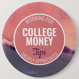 Roze & Paarse | Tips gewaardeerd | Studiegeld Ronde Button 6,0 Cm